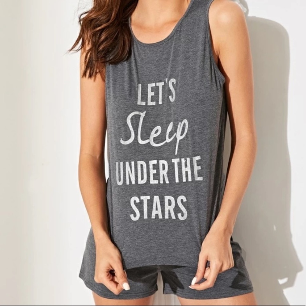 SHEIN ‘Let’s Sleep Under the Stars’ Pajama Set